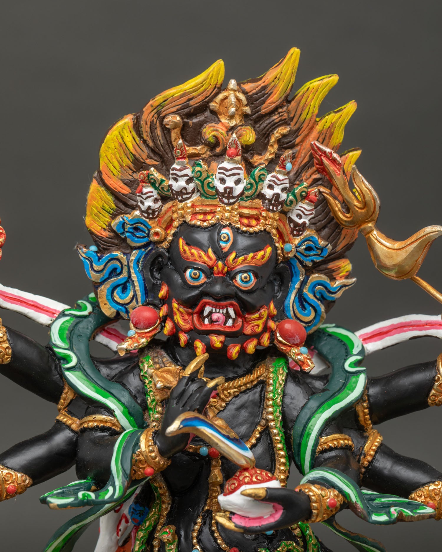 Six Arm Mahakala Statue