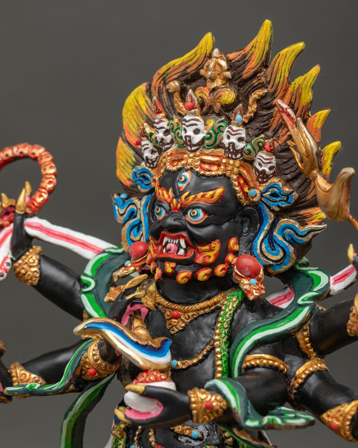 Six Arm Mahakala Statue