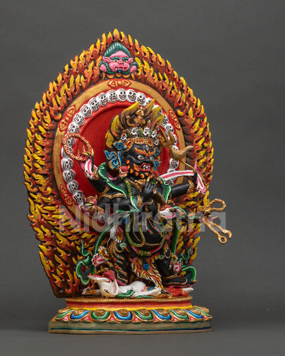 Six Arm Mahakala Statue