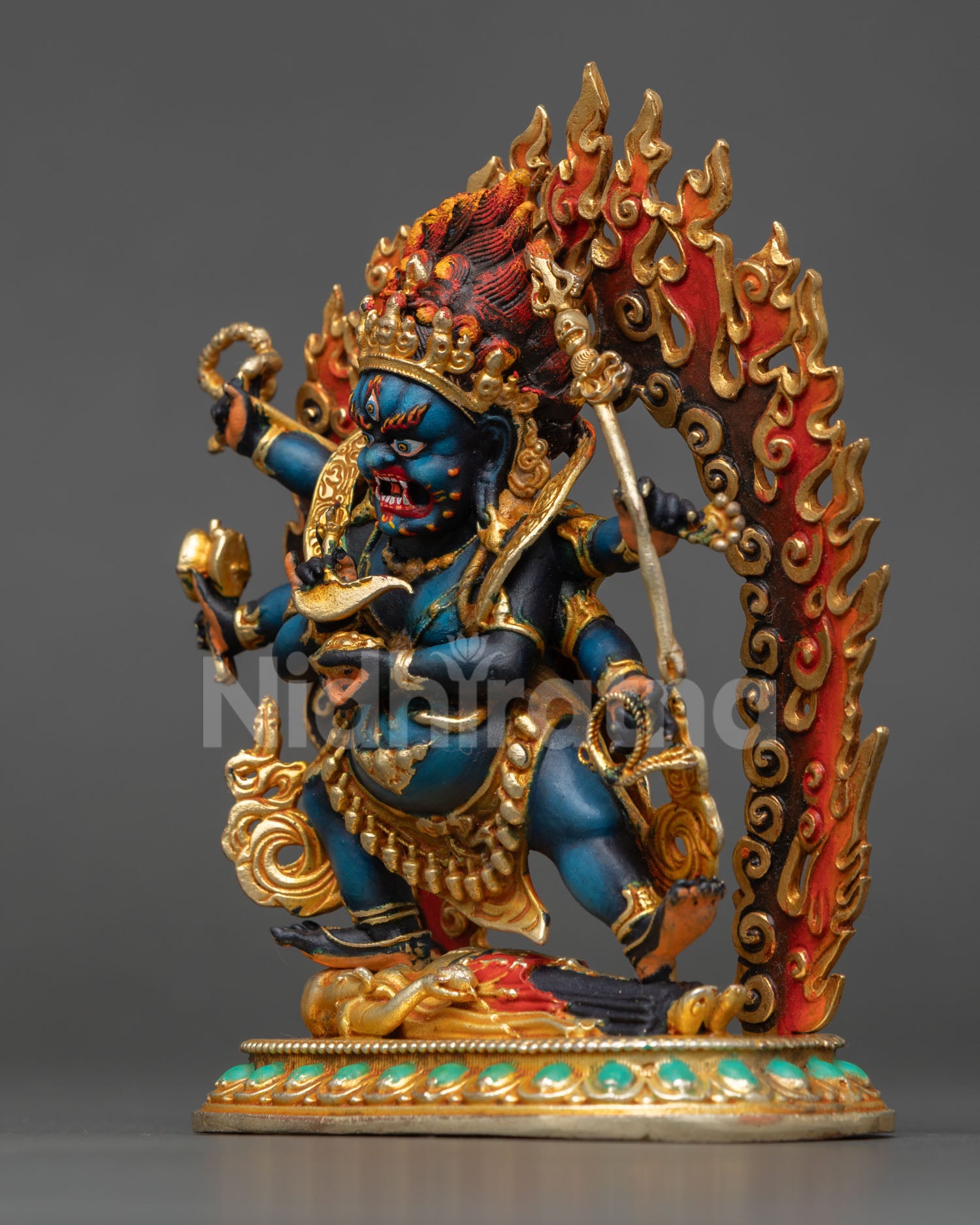 Six-Armed Mahakala Statue | Buddhist Dharma Protector