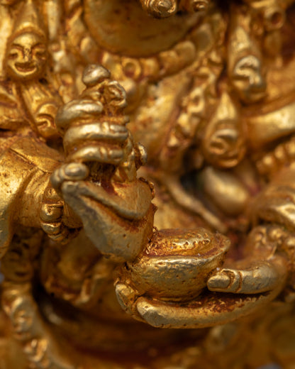 Machine Made Six-Armed Mahakala Statue | Wrathful Deity