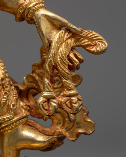 Handcrafted Six Armed Mahakala Statue | Buddhist Deity