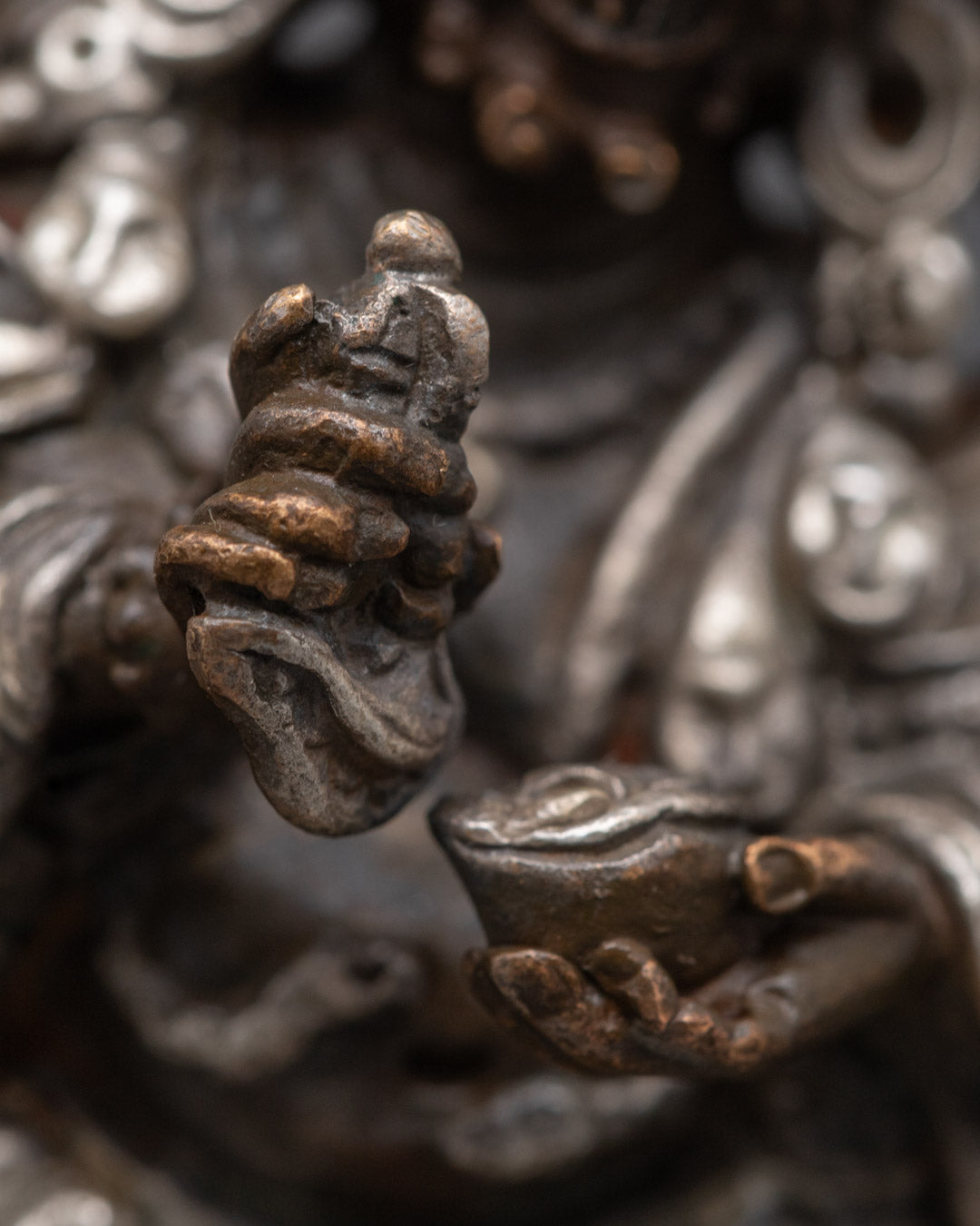 Machine Made Six-Armed Mahakala Sculpture | Buddhist Ditey
