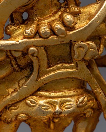 Machine Made Six-Armed Mahakala Statue | Wrathful Deity