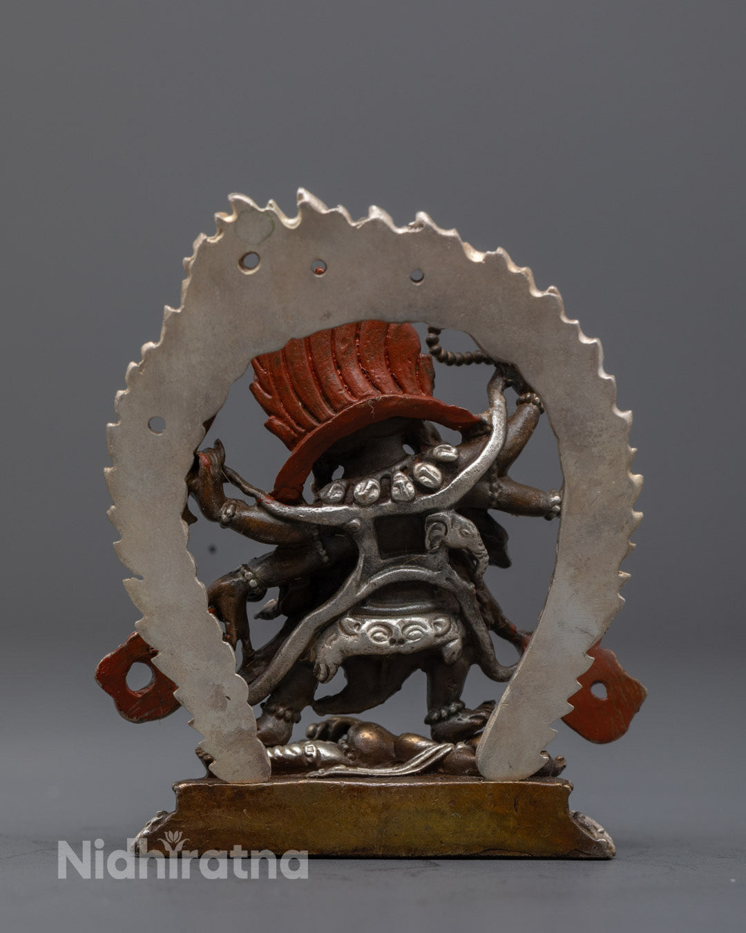 Machine Made Six-Armed Mahakala Sculpture | Buddhist Ditey