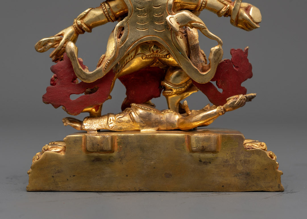 Handcrafted Six Armed Mahakala Statue | Buddhist Deity