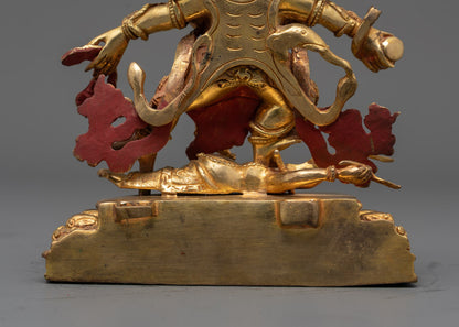 Six Armed Mahakala Statue | Traditional Tibetan Art