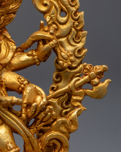 Machine Made Six-Armed Mahakala Statue | Wrathful Deity