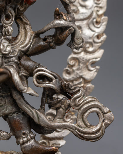 Machine Made Six-Armed Mahakala Sculpture | Buddhist Ditey