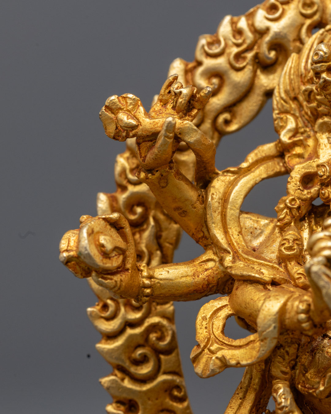 Machine Made Six-Armed Mahakala Statue | Wrathful Deity