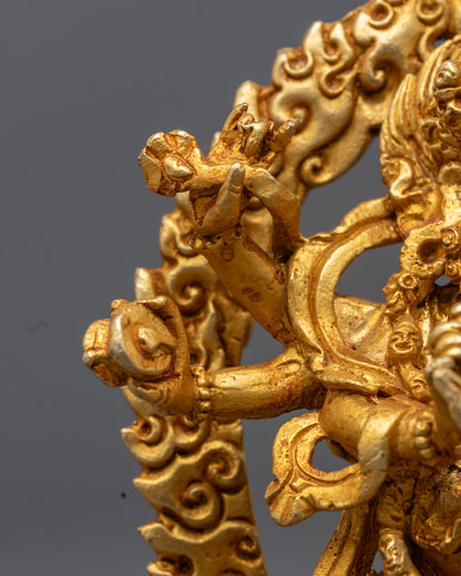 Machine Made Six-Armed Mahakala Statue | Wrathful Deity