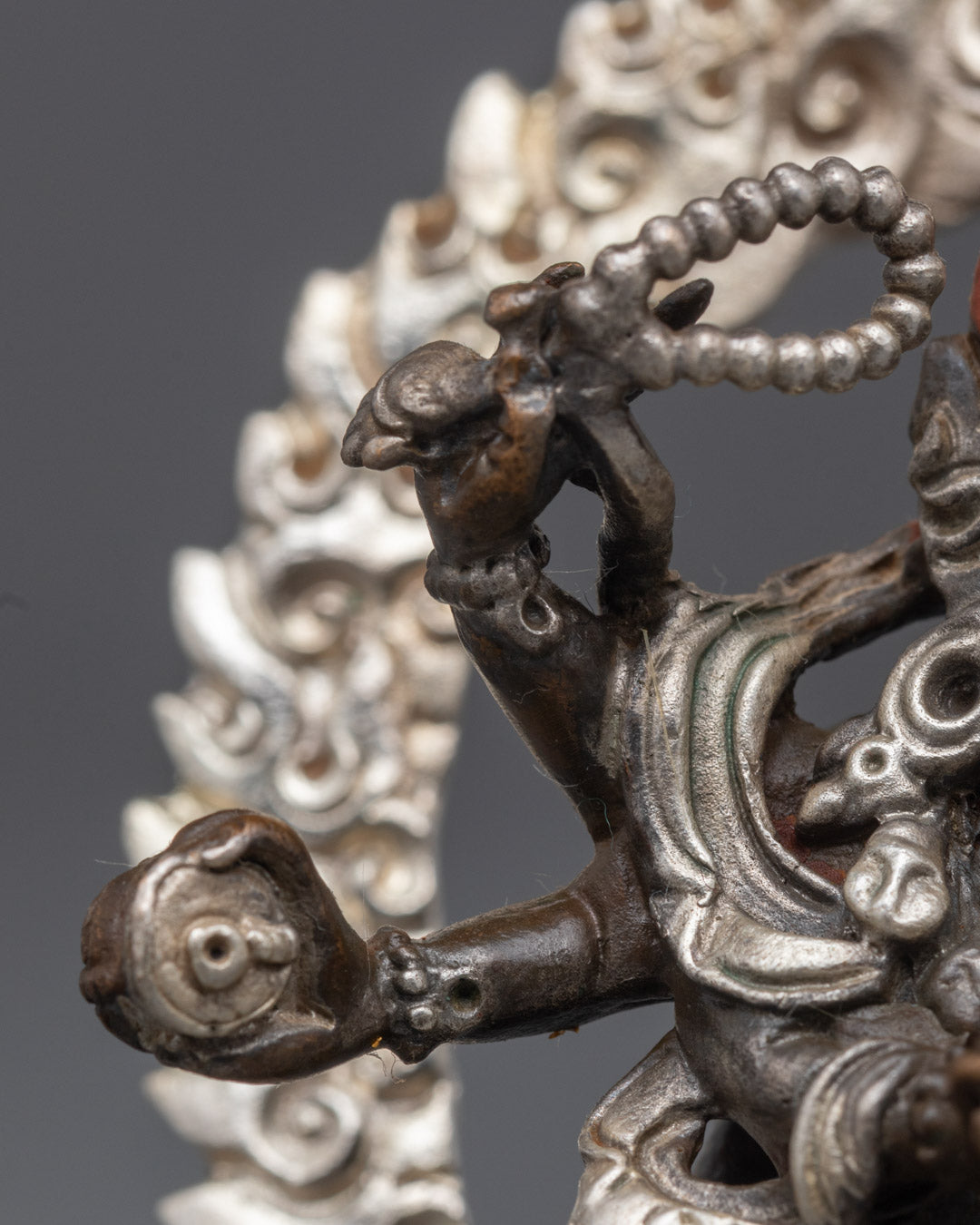 Machine Made Six-Armed Mahakala Sculpture | Buddhist Ditey