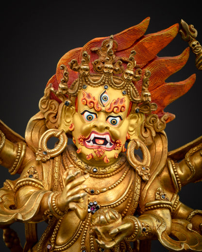Masterpiece 6 Armed Mahakala Handcrafted Statue
