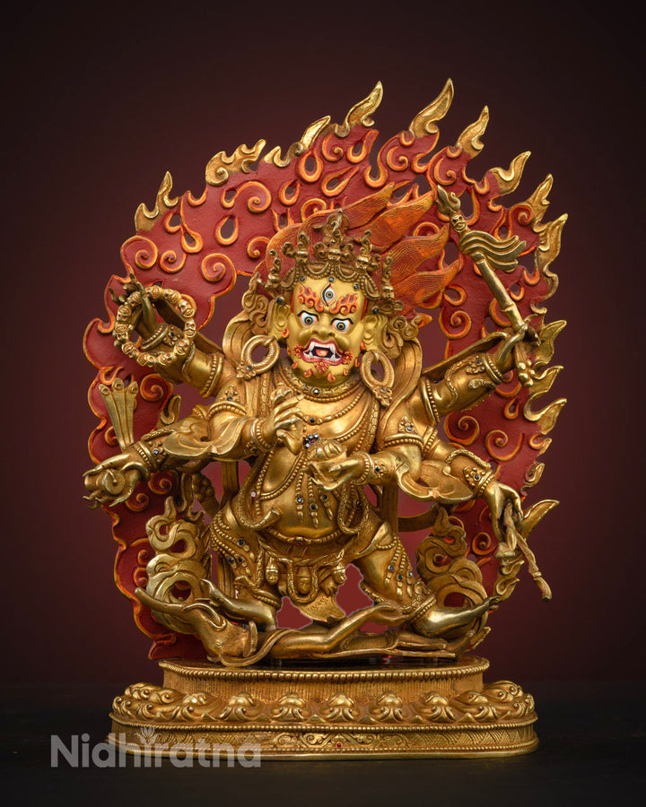 Masterpiece 6 Armed Mahakala Handcrafted Statue