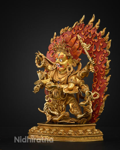 Masterpiece 6 Armed Mahakala Handcrafted Statue