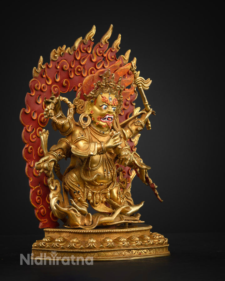 Masterpiece 6 Armed Mahakala Handcrafted Statue