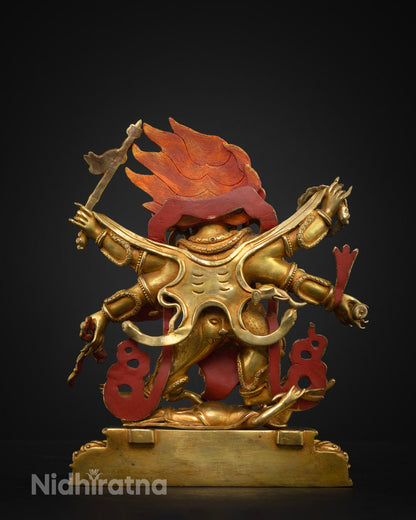 Masterpiece 6 Armed Mahakala Handcrafted Statue