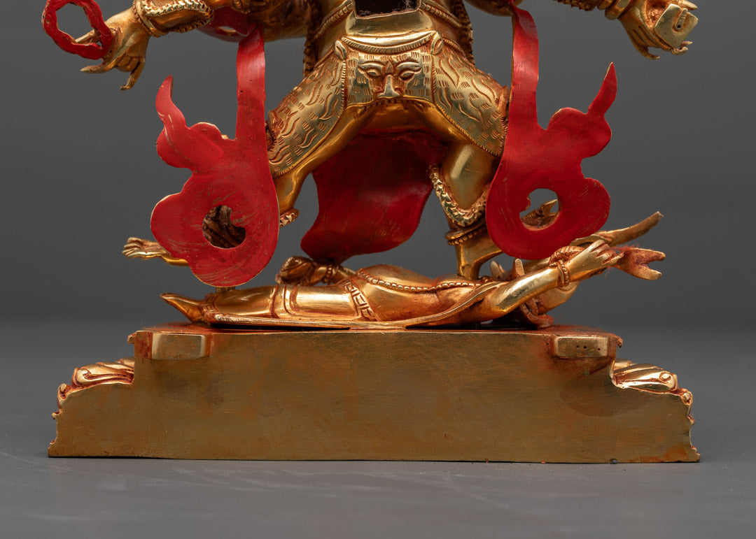 Six-Armed Mahakala Statue | Tibetan Protector Deity