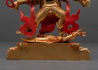 Six-Armed Mahakala Statue | Tibetan Protector Deity