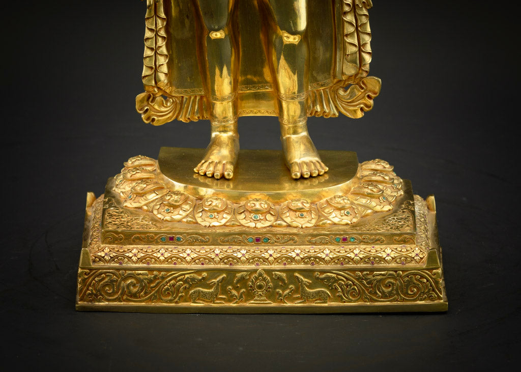Standing Siddhartha Gautama Buddha statue | Himalayan Sacred Art