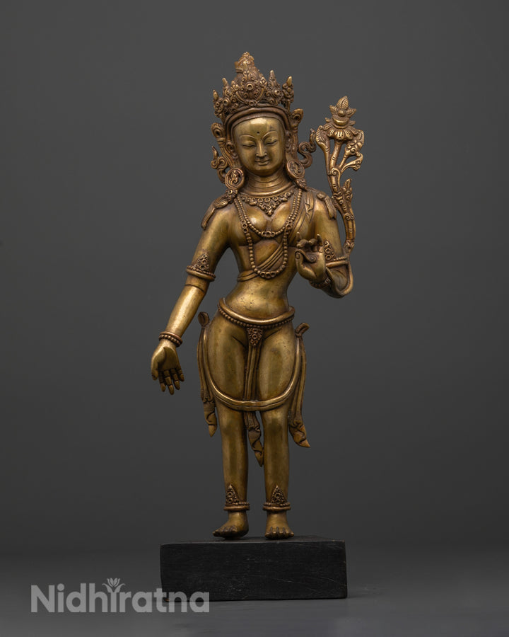 Standing Green Tara Statue | A Powerful Buddhist Sculpture