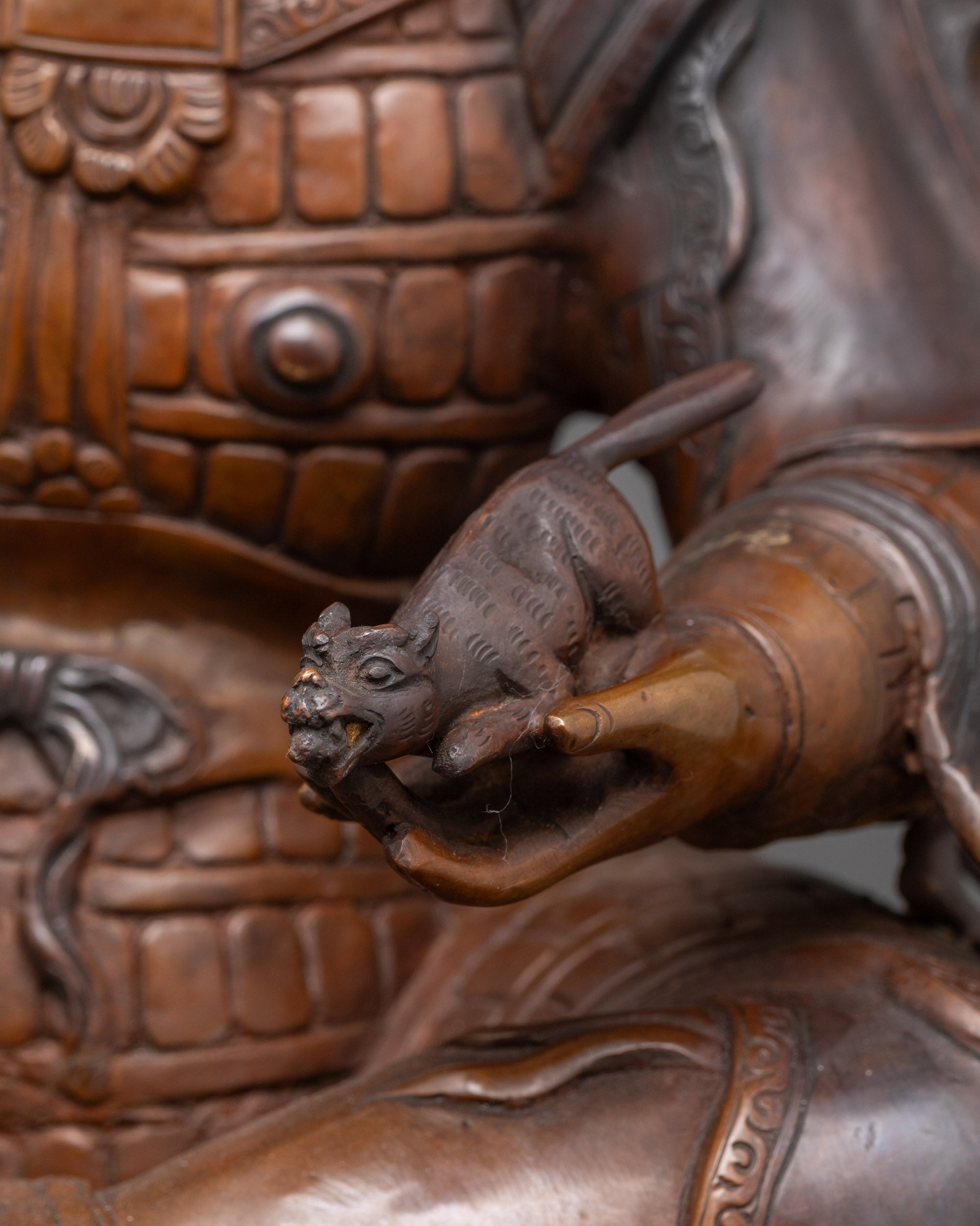 Four Direction King Statue | Hand-Carved Himalayan Guardian Sculpture