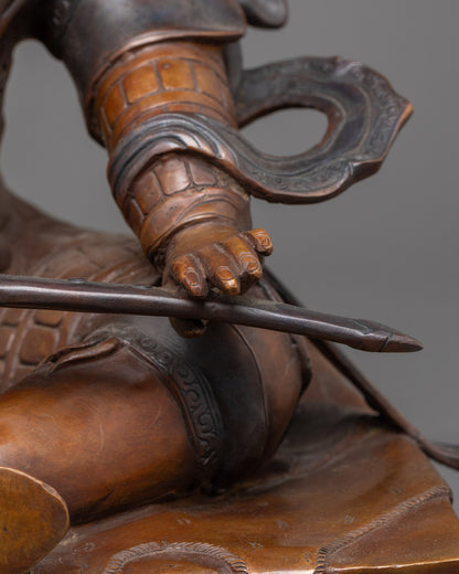 Four Direction King Statue | Hand-Carved Himalayan Guardian Sculpture
