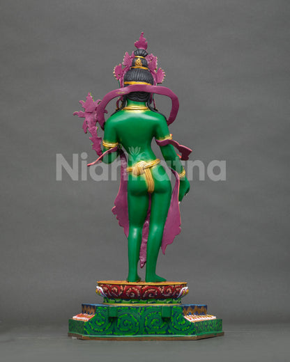 Standing Green Tara Statue