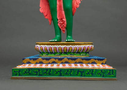 Standing Green Tara Statue
