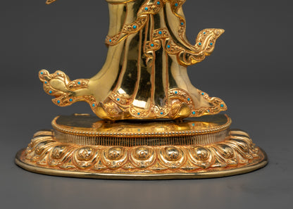 Standing Guru Rinpoche Statue | Handmade Nepalese Buddhist Art