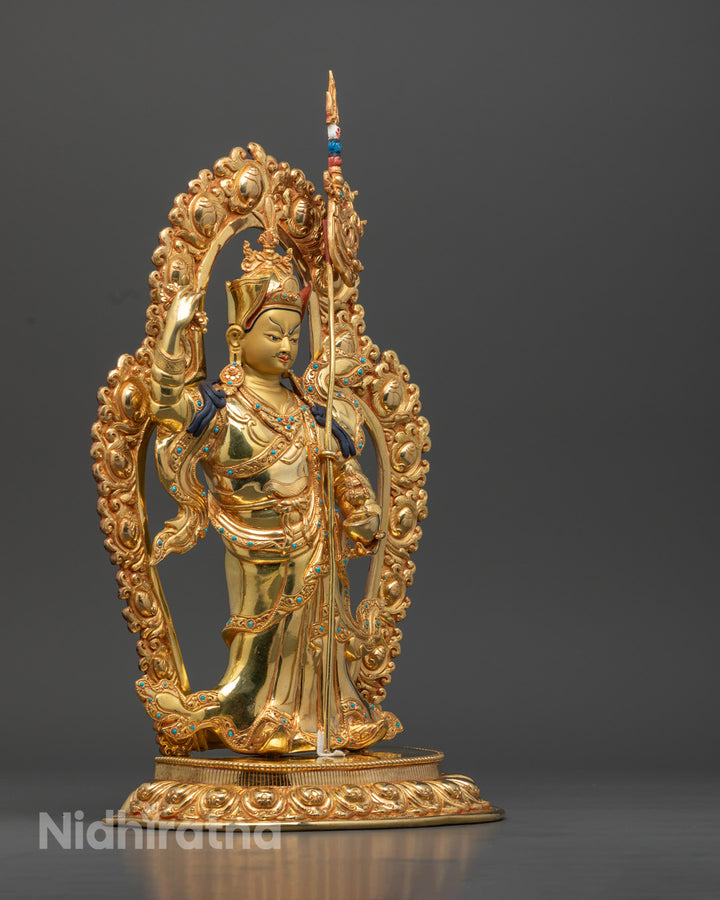 Standing Guru Rinpoche Statue | Handmade Nepalese Buddhist Art