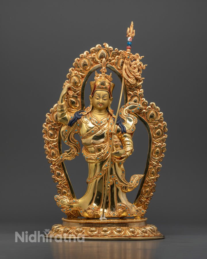 Standing Guru Rinpoche Statue | Handmade Nepalese Buddhist Art