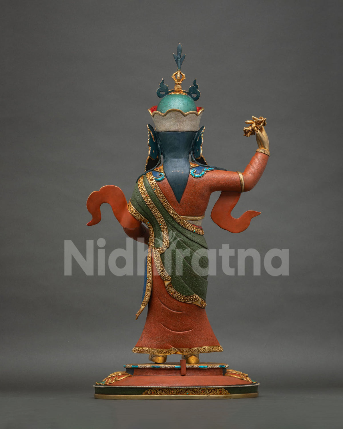 Standing Guru Rinpoche Statue | 28 Inch Tall Buddhist Sculpture