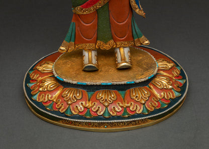 Standing Guru Rinpoche Statue | 28 Inch Tall Buddhist Sculpture