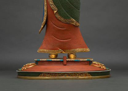 Standing Guru Rinpoche Statue | 28 Inch Tall Buddhist Sculpture