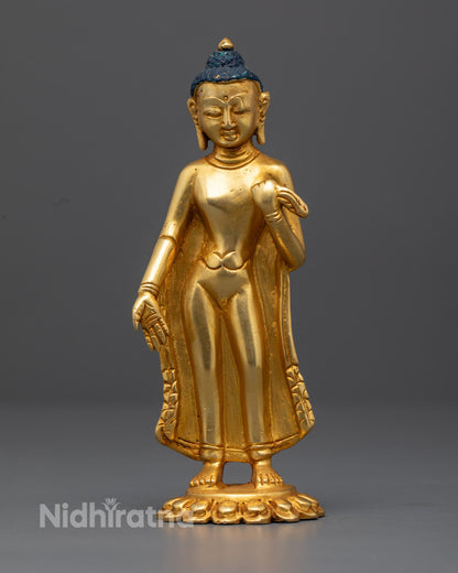  Standing Shakyamuni Buddha Statue | Traditional Nepalese Art