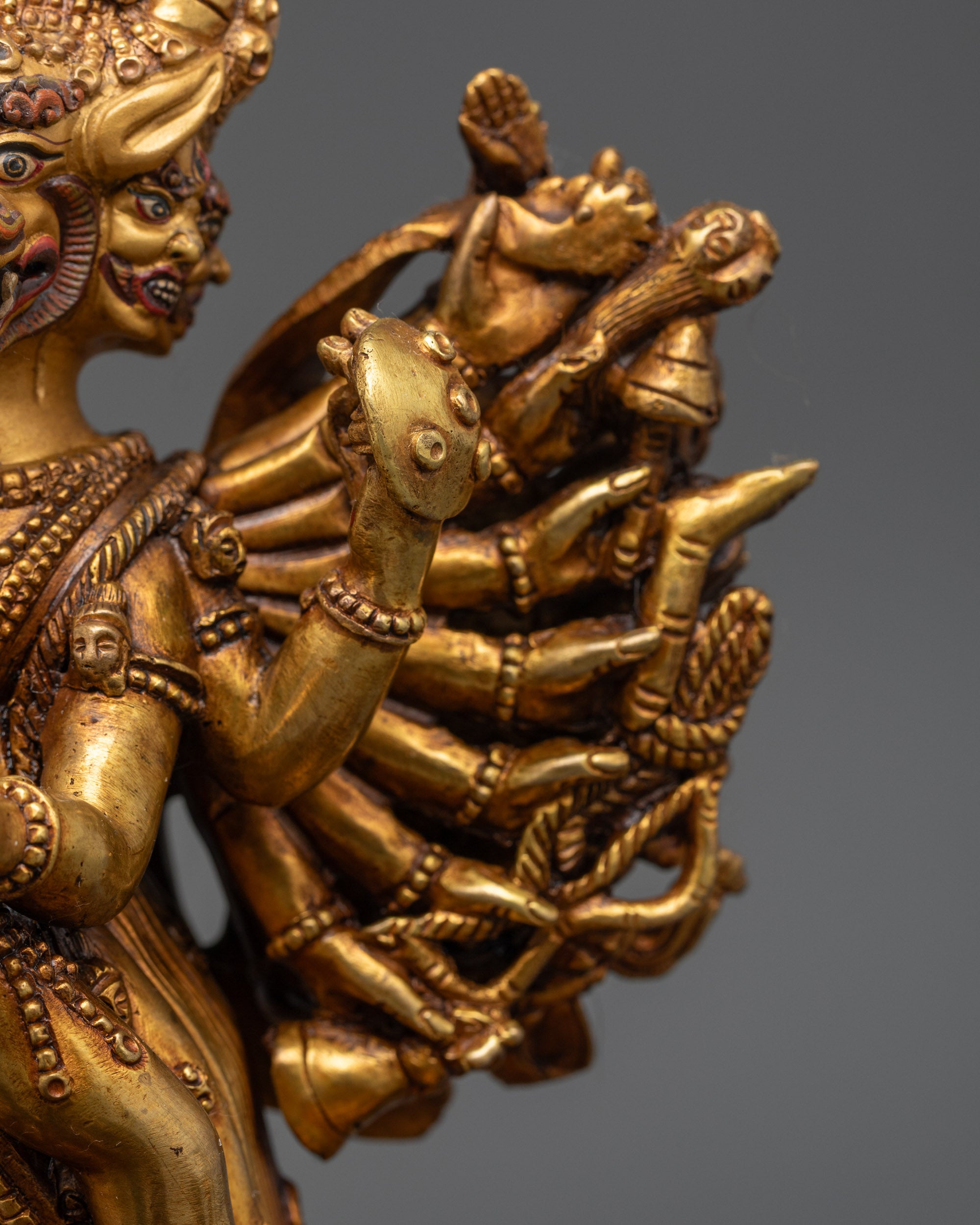 Handcrafted Yamantaka Statue | Traditional Patan Lost-Wax Art