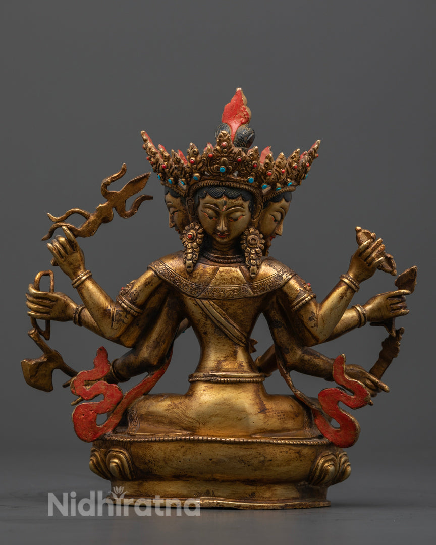 Maha Pratisara Protection Statue | Tibetan Buddhist Goddess