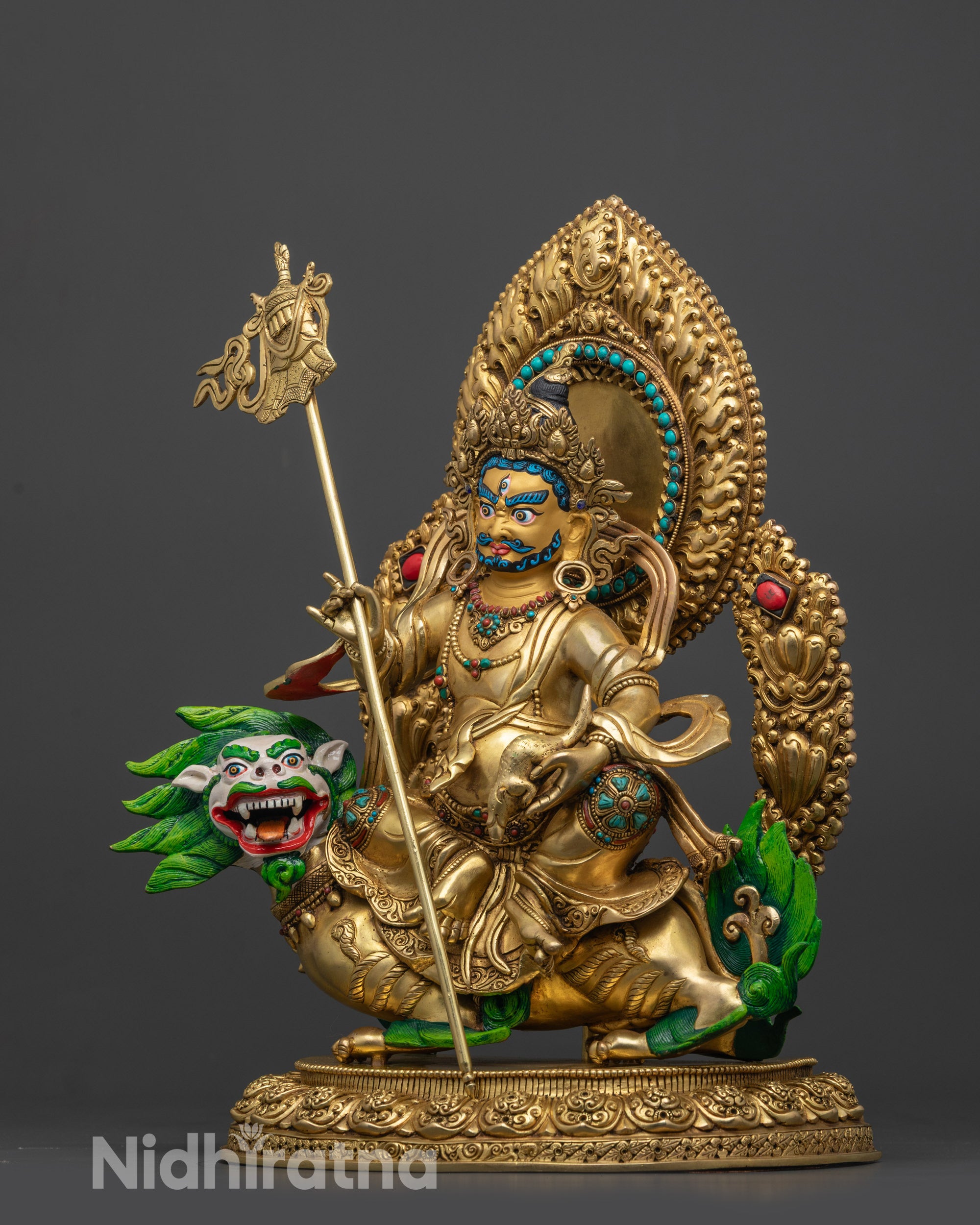 Sculpture of Wealth Deity Namtoshe | Spiritual Decor for Success