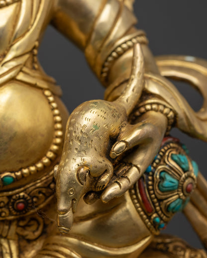 Sculpture of Wealth Deity Namtoshe | Spiritual Decor for Success