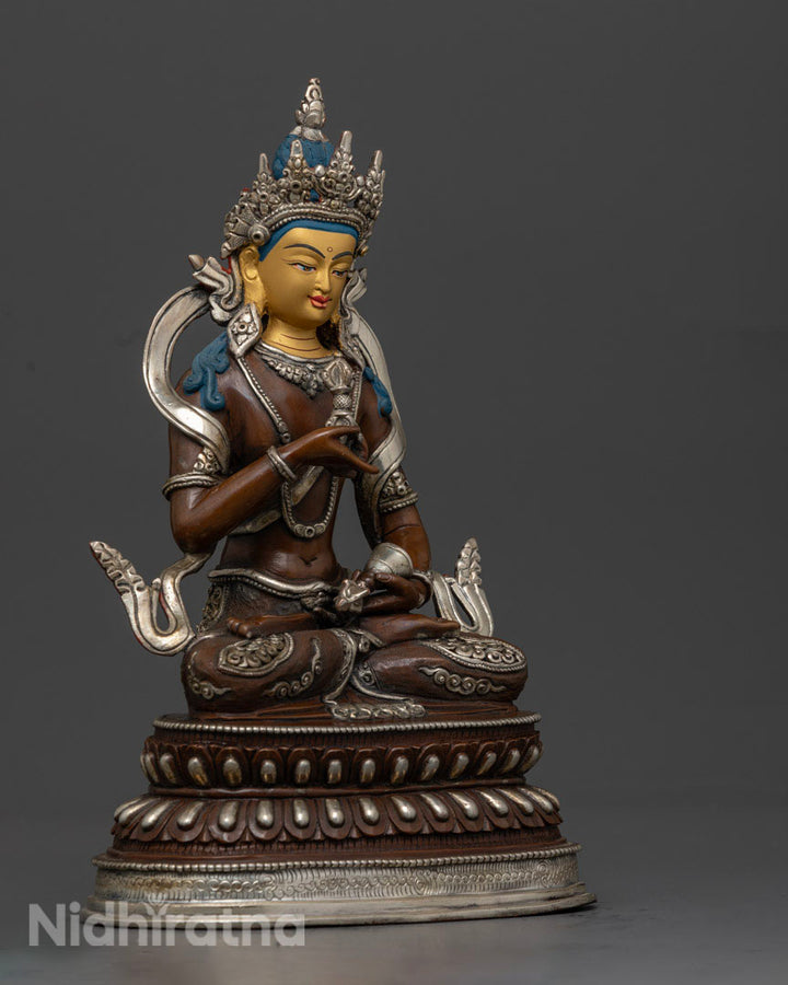 Sadhana Vajrasattva Statue: Oxidized Copper Made Statue