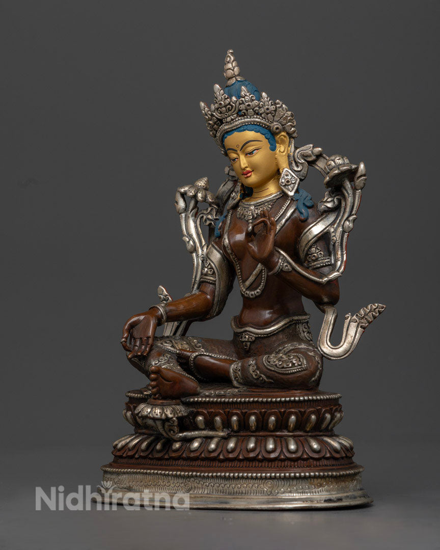 Buddhist Green Tara Statue | Traditionally Crafted Tara Statue