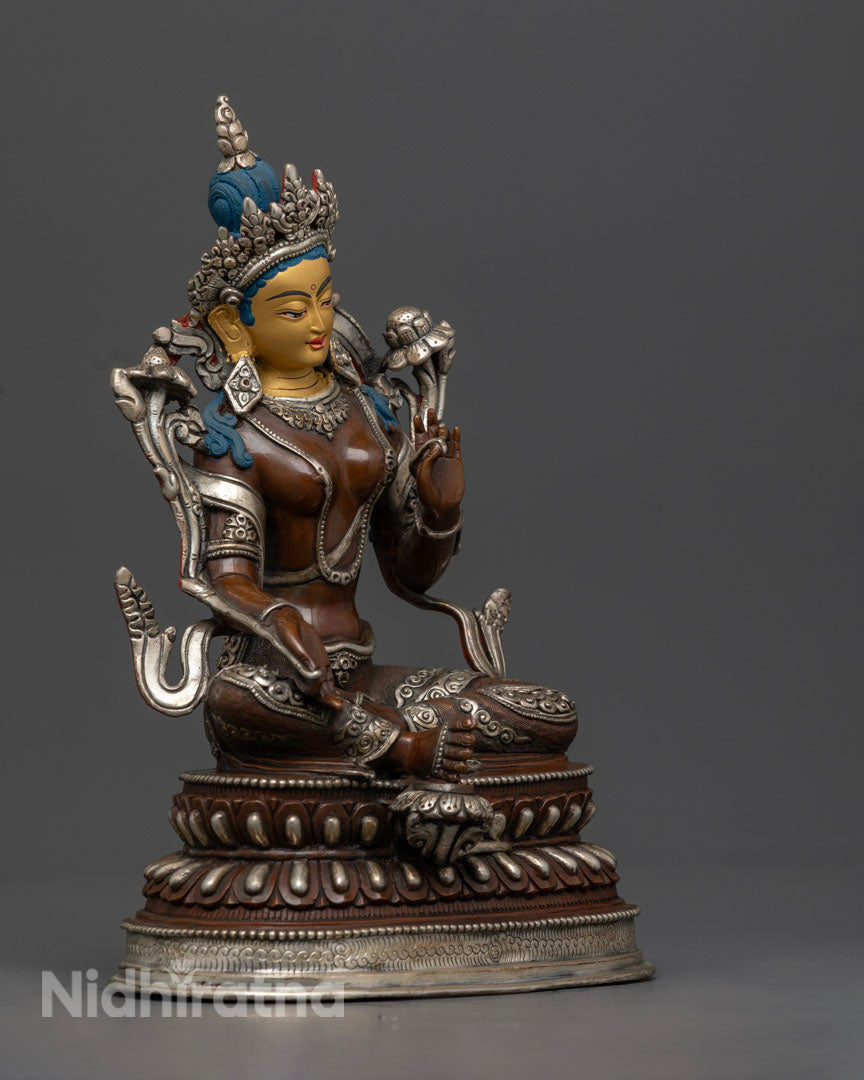 Buddhist Green Tara Statue | Traditionally Crafted Tara Statue