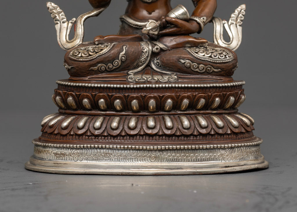 Sadhana Vajrasattva Statue: Oxidized Copper Made Statue