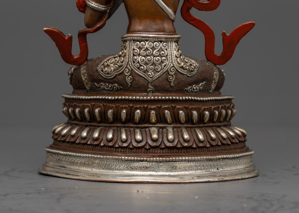 Sadhana Vajrasattva Statue: Oxidized Copper Made Statue