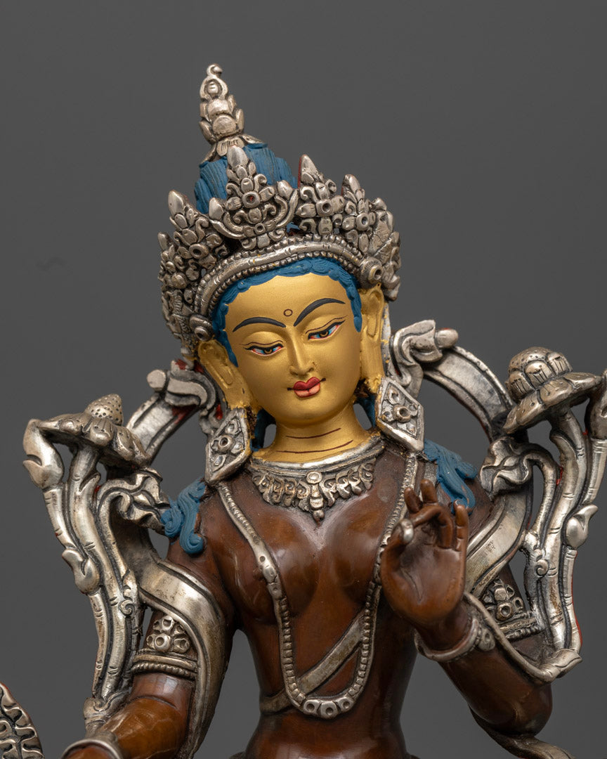 Buddhist Green Tara Statue | Traditionally Crafted Tara Statue