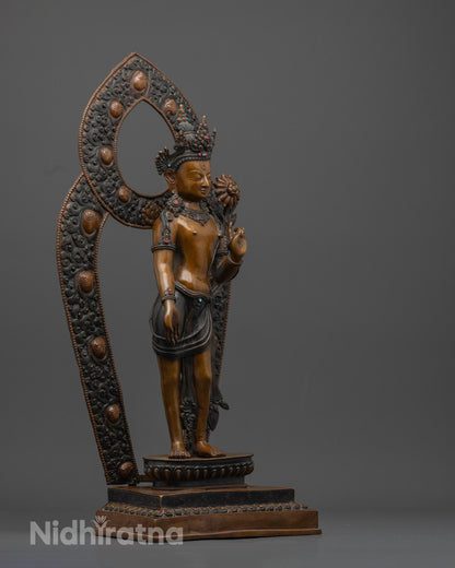 Standing Padmapani Chenrezig Statue | Compassionate Deity