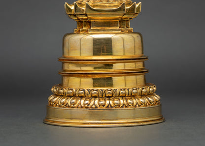 Kadampa Stupa | Gold-Plated Buddhist Sacred Art