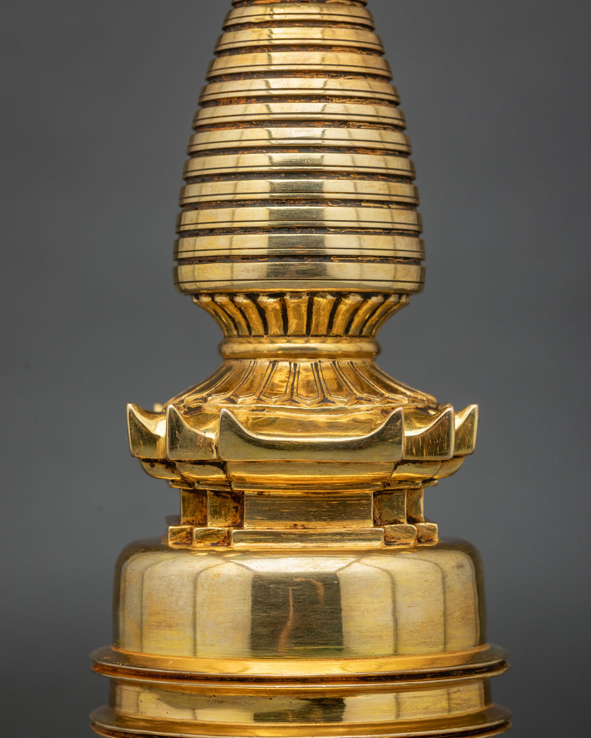 Kadampa Stupa | Gold-Plated Buddhist Sacred Art