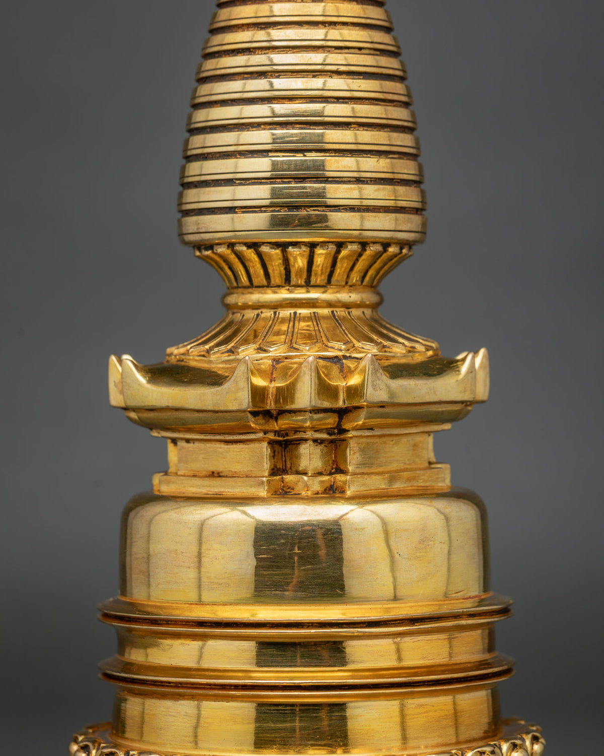 Kadampa Stupa | Gold-Plated Buddhist Sacred Art
